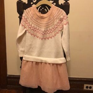 GAP Pink fair isle dress